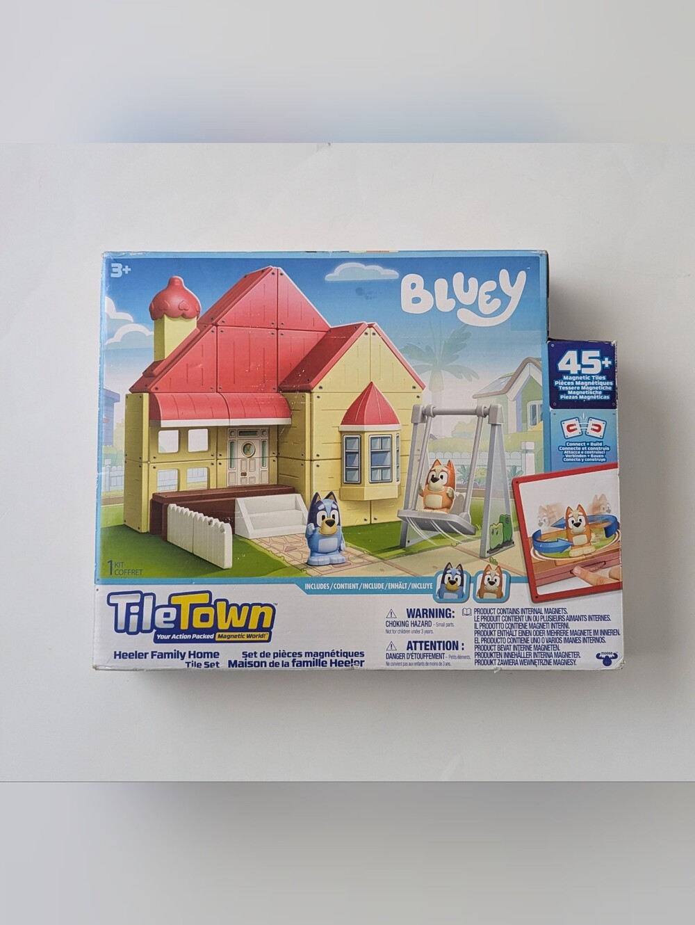 Tile Town Bluey Heeler Home Magnetic Tiles Playset